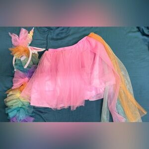 Unicorn themed light up tulle skirt and headband